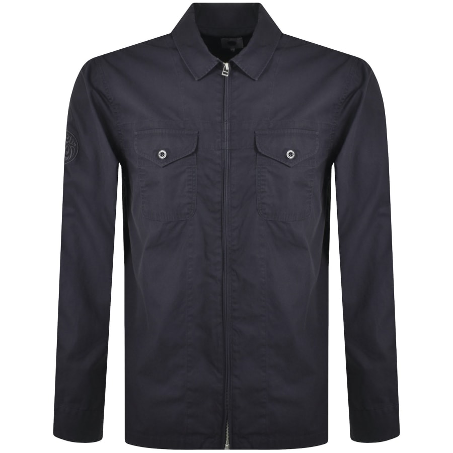 Pretty green zip through overshirt online
